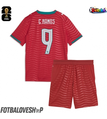 Portugalsko Goncalo Ramos #9 Dětské Domácí Dres MS 2026 Krátký Rukáv (+ trenýrky)